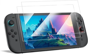 Paquete de 2 protectores de pantalla para Nintendo Switch 2 (2025) película transparente de vidrio templado - Imagen 1 de 11