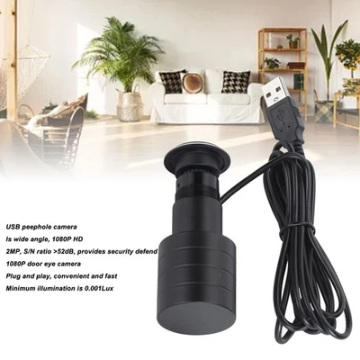 Door Viewer Peephole Front Door Viewer 1080P 2MP Plug And Play Door Eye Camera - image 1 of 4