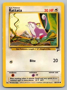 Pokemon TCG Base Set 2 Rattata #89 - Picture 1 of 2