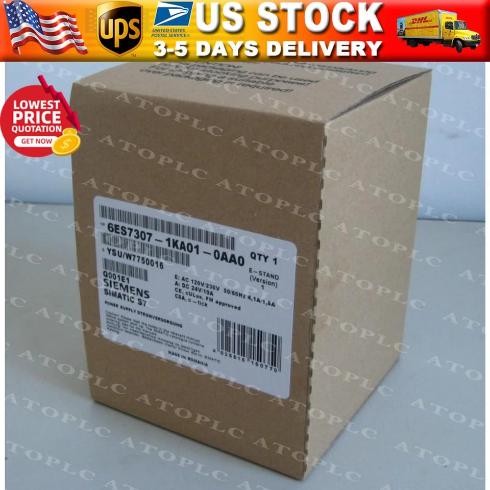 New Siemens 6ES7307-1KA01-0AA0 6ES7 307-1KA01-0AA0 power supply PS307 fast ship - Image 1 of 4