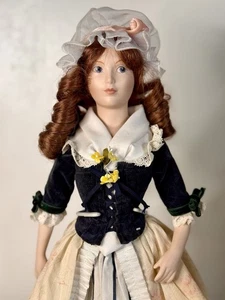 Vintage Franklin Mint Erbstück Puppe Strawberry Girl 1983 Porzellan 16 Zoll - Bild 1 von 19