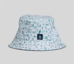 William Murray MINTY FRESH CARL BUCKET HAT Reversible White Green $40 Worn 1x - Picture 1 of 7