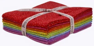 Poppie Cotton - Country Confetti Brights Fat Quarter Paquete 8 piezas - Imagen 1 de 3