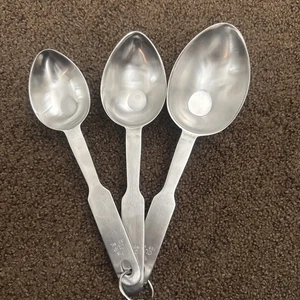 Norpro 18/8 Stainless Steel Long Handle Flat Bottom Measuring Spoons - Picture 1 of 4