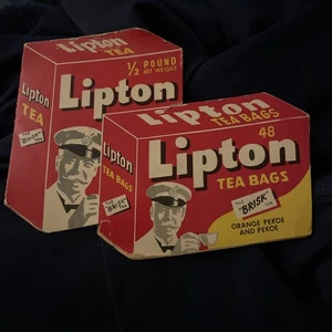 VINTAGE - SEWING NEEDLES PACK KIT - LIPTON TEA - WEST GERMANY Advertising - Picture 1 of 6