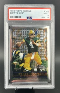 1996 Topps Chrome #145 BRETT FAVRE Packers PSA 9 MINT - Picture 1 of 2