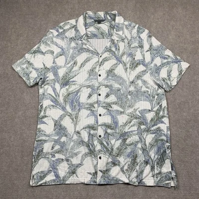 John Varvatos Camp Shirt Men's XL Conant Desert Flower Floral Short Sleeve - Image 1 of 4