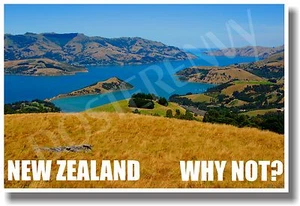 New Zealand - Why Not? - NEW World Travel POSTER - Picture 1 of 1