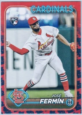 2024 Topps Series 1 Jose Fermin Team Color Border RC #305 St.Louis Cards🔥 - Image 1 of 2