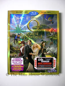 Oz The Great & Powerful Blu-ray DVD & Digital Copy Code Combo Pack No Slipcover - Imagen 1 de 5