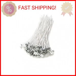 Candle Wick,100 Piece Candle Wicks for Candle Making DIY, 6 Inch Pre-Waxed Cotto - Picture 1 of 2
