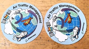 Boeing Air Traffic Management 2 Adesivi, Aerei Satelliti Spaziali - Foto 1 di 2