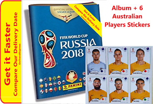 Panini 2018 FIFA World Cup Sticker Collection New Album + 6 Australian Stickers