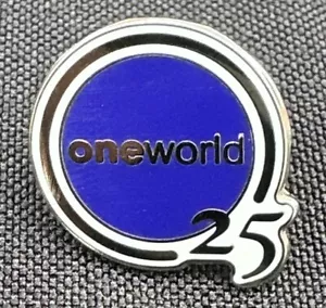 oneworld alliance logo pin 25 year anniversary - Picture 1 of 4