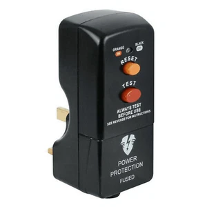 RCD Active Safety Mains Residual Circuit Breaker UK Plug Adapter Fused - Picture 1 of 6