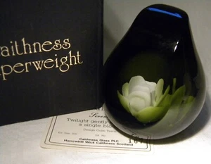 CAITHNESS GLAS BRIEFBESCHWERER CT398 SERENITY 1985 LTD ED 167/500 VERPACKT + ZERTIFIKAT - Bild 1 von 8