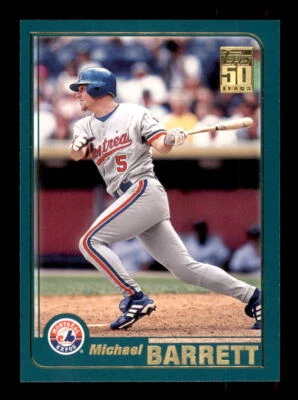 2001 Baseball Topps Michael Barrett Montreal Expos #179 - Image 1 of 2