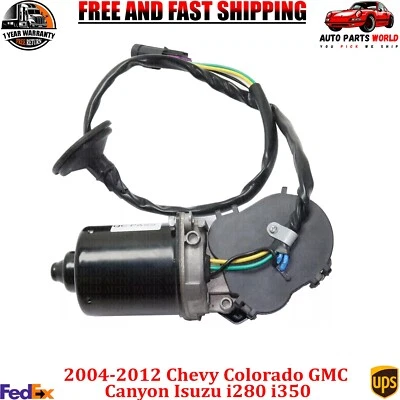 Motor limpador de para-brisa dianteiro para Chevy Colorado GMC Canyon 04-12 Isuzu i280 i350 - Imagem 1 de 4