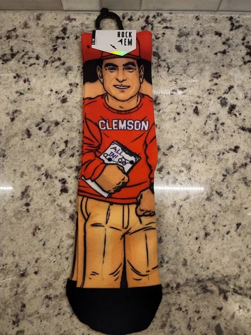 Men's Rock Em Socks Dabo Swinney Orange Clemson Tigers Football Cover