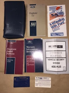 Genuine Vintage 1993 Ford Explorer Owner's Guide Set - Bild 1 von 8