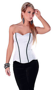 Beautiful Grey Sweetheart Chain Corset with Soft Boning by Escante Lingerie.