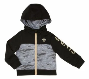 Gerber New Orleans Saints Boys Toddler Full Zip Camo Hooded Jacket - Picture 1 of 2
