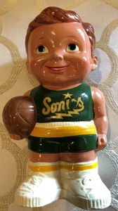 1967-68 SEATTLE SUPER SONICS CERAMIC BANK - INAUGURAL SEASON!! RARE - Picture 1 of 4
