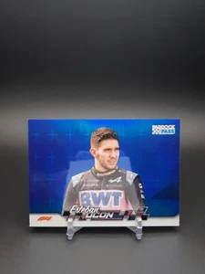 2024 Topps Formula 1 Paddock Pass Esteban Ocon Chrome Blue Refractor #9 - Picture 1 of 2