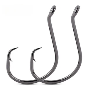 Saltwater Fishing Hooks Octopus Circle Hooks Offset Point Hook for Live Cut Bait - Picture 1 of 16