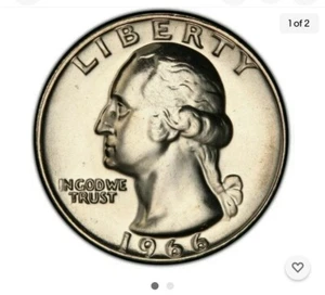 1966 SMS Washington Quarter UNC **FREE SHIPPING** - Picture 1 of 2