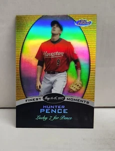 HUNTER PENCE 2006 Finest Moments GOLD REFRACTOR ~ #'d /50 ~ ASTROS - Picture 1 of 2