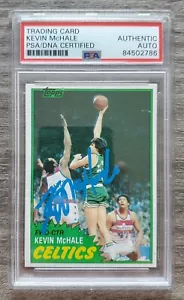Kevin McHale Signed 1981 Topps Basketball Card #75 RC Rookie Celtics NBA HOF PSA - Picture 1 of 1