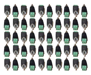 50pcs UTP Cat5/Cat6 Cable to AV RCA Male Screw Terminal Audio/Video Connector - Picture 1 of 9