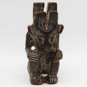 Chinese culture , carved jade seated immortal shaped oranment Sun god C455 - Picture 1 of 7