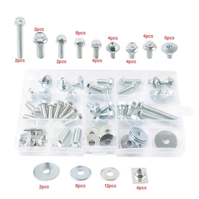 Kit de pernos de carrocería 62 piezas sujetadores tuerca de arandela para Honda CR125R 87-1997 CR250R 1988-96 Foto 1 de 4