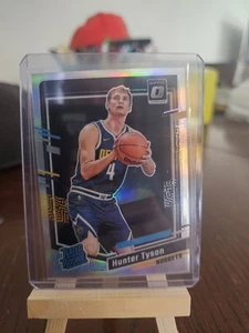 2023-24 Panini Donruss Optic - Rated Rookie Hunter Tyson #201 Holo Prizm (RC) - Picture 1 of 2