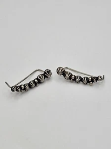 Vintage Sterling Silber Ohrringe Laufender Bär Navajo Stern Kletterer - Bild 1 von 14