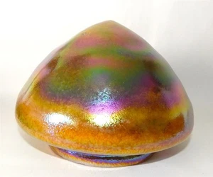 Vintage Iridescent Glass Light Shade 9.5" Wide - Picture 1 of 9