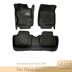 Stain-Resistant Custom Car Floor Mats Waterproof Liner For Honda Civic 2012-2015 - Bild 1 von 16
