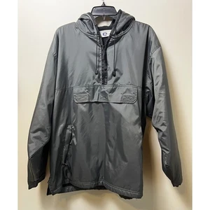 Arizona Jean Company Gray Pullover Hooded Anorak Jacket Men's - Picture 1 of 11