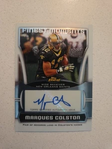Marques Colston 2010 Topps Finest Moments Autogramm Auto #FMA-MC Saints - Bild 1 von 4