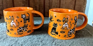 Set of (2) ELI + ANA "BEWITCHED FELINE" 18 oz. Coffee Mug (Cats, Halloween) - Picture 1 of 5