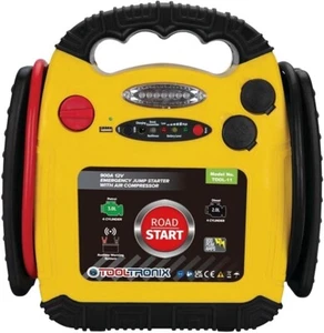 4-in-1 Auto Notstrompaket: Starthilfe, 12V Batteriebooster, 300 PSI Reifen - Bild 1 von 5
