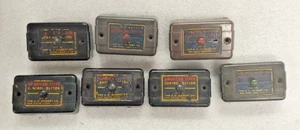 AMERICAN FLYER CONTROL BUTTONS - GRUPPE VON SIEBEN - MEHRFARBIGES ETIKETT - GETESTET, FUNKTIONIERT! - Bild 1 von 3