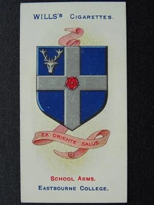 No.35 EAST SUSSEX - EASTBOURNE COLLEGE School Arms by W.D.& H.O.Wills 1906 - Picture 1 of 1