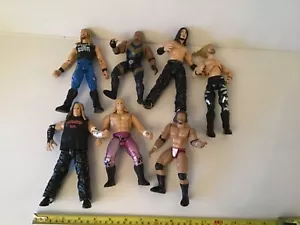 Vintage Set of Seven Titan Sport Wrestling Figures with movable body parts - Picture 1 of 7