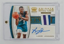 2019-20 Panini Crown Royale GOLD #/10 DIE CUT LARRY JOHNSON JERSEY PATCH AUTO SP