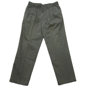 Dockers Golf Pants Mens Size 36x32 Gray Pleated Straight Leg Cotton - Picture 1 of 13