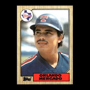 Orlando Mercado 1987 Topps Texas Rangers #514 Set Break R306
