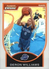 2007-08 Bowman Chrome Refractors Jazz Basketball Card #8 Deron Williams /299